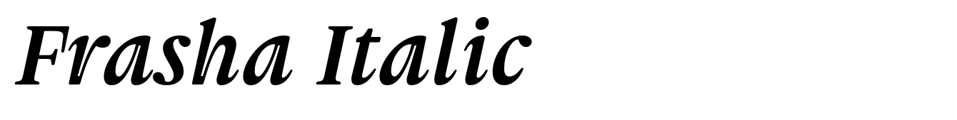 Frasha Italic